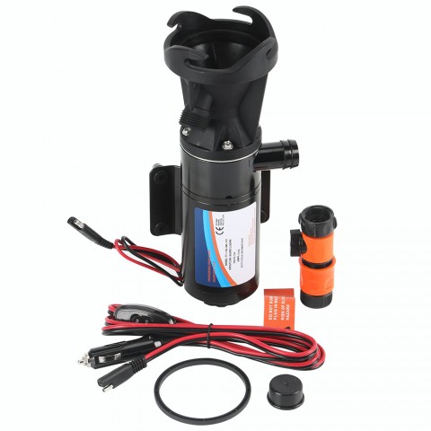 Portable Macerator Pump Quick Release Waste Water Processor 18555000A For RV 12V