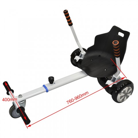 Adjustable Go Kart HoverKart Stand for Self Balancing Scooter White