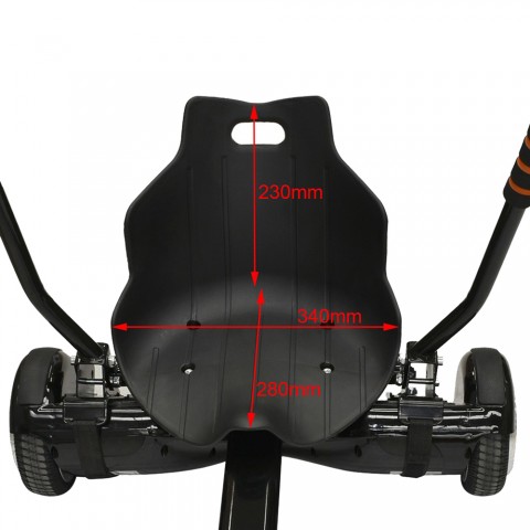 Adjustable Go Kart Car HoverKart Stand for Two Wheel Self Balancing Scooter Black
