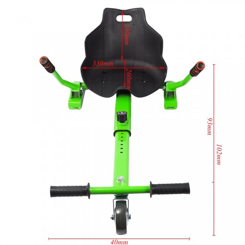 Adjustable Go Kart Car HoverKart Stand for Self Balancing Scooter Green