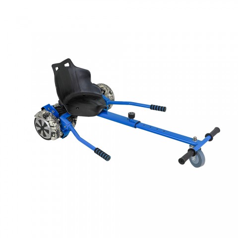 Adjustable Go Kart Car HoverKart Stand for Two Wheel Self Balancing Scooter Blue