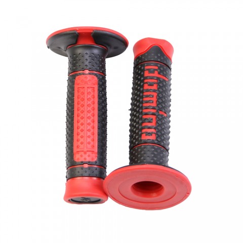A Pair Red Motorcycle Hand Grips Universal