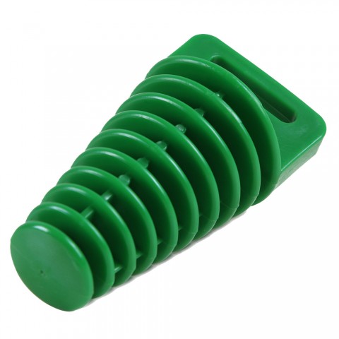 2pc Motorcycle Exhaust Pipe Wash Plug Protector Silencer Green