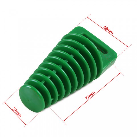 2pc Motorcycle Exhaust Pipe Wash Plug Protector Silencer Green