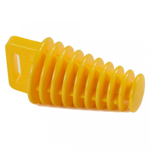 2pc Motorcycle Exhaust Pipe Wash Plug Protector Silencer Yellow