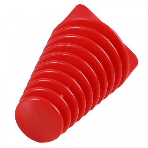2pc Motorcycle Exhaust Pipe Wash Plug Protector Silencer Red