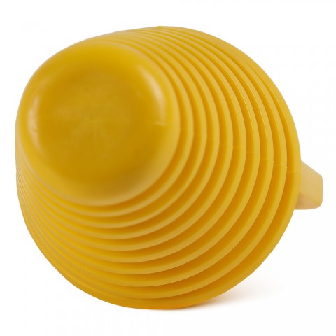 2pc Exhaust Pipe Wash Plug For 34mm-62mm Motorcycle Yellow