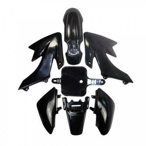 Plastic Fairing With Gripper Seat For CRF50 Thumpstar Atomik Black