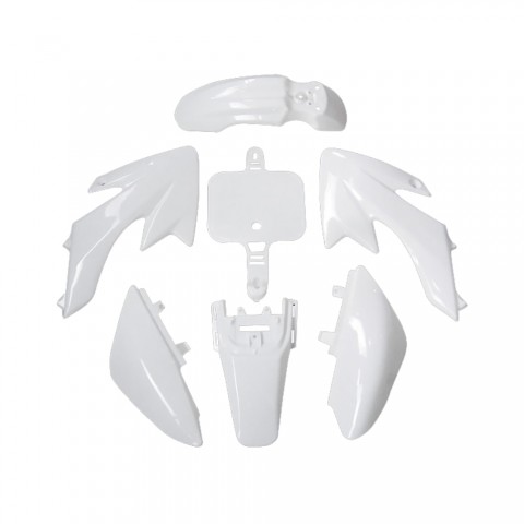 Plastic Fenders Kit with Seat for XR50 CRF50 SDG SSR White