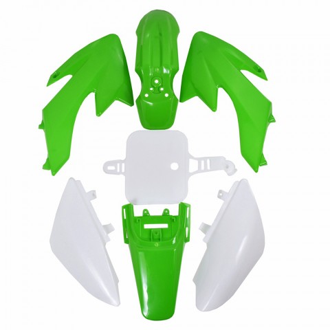 Green White Plastic Fender Kit For Honda CRF50 XR50 70cc-125cc Pit Dirt Bike