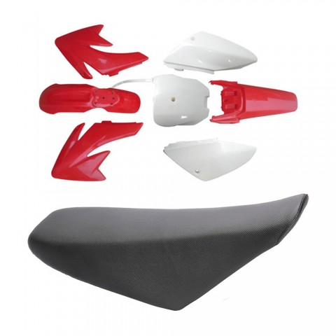 Plastic Fender Faring With Seat for CRF70 Style Pit Dirt Bike