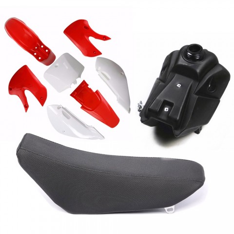 Motorcycle Fuel Tank With Fenders and Seat Kit for Kawasaki Suzuki