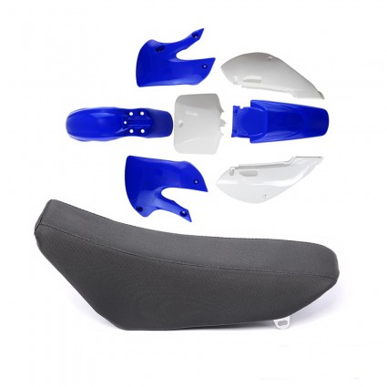 Blue Fender With Seat for Kawasaki KLX110 KX65 Suzuki DRZ110 RM