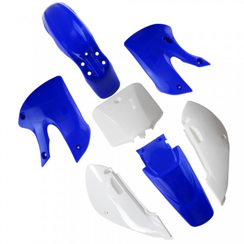 Blue Plastic Fenders Faring Kit With Fuel Tank For Kawasaki
