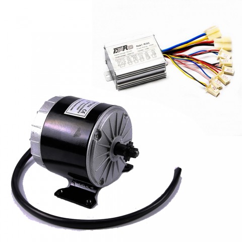 24V 350W Electric Brush Motor With Speed Controller For Scooter E-Bike ATV