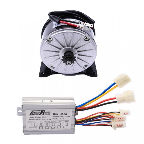 36V 350W Electric Brush Motor With Speed Controller Set Universal