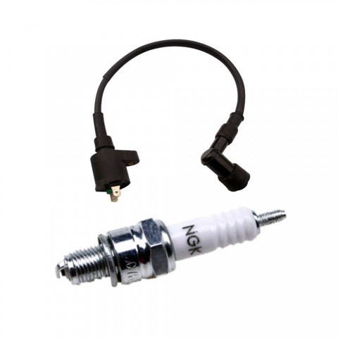 Ignition Coil With NGK Spark Plug for 50cc-250cc GY6 Engine Go Kart Scooter