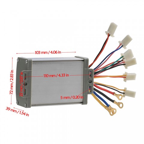 48v 1000w DC Brush Speed Controller For Scooter Electric Bike