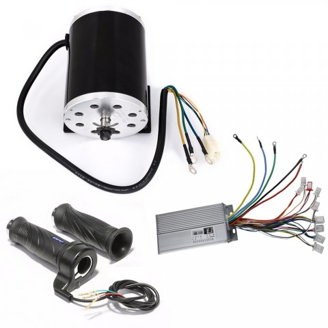 Electric Motor with Controller and Throttle Grips Set for Razor Bike ATV