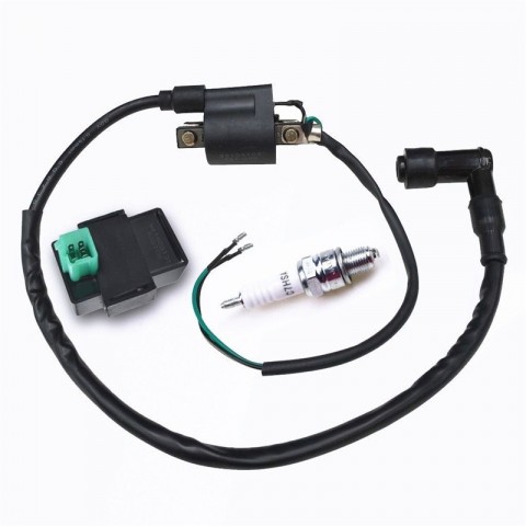 Ignition Coil With Spark Plug Light Bulb For 50-140cc Motorcycle Dirt Bike