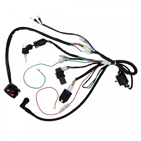 Wiring Harness CDI Coil with Light Wire for 50cc-140cc Dirt Pit Bike