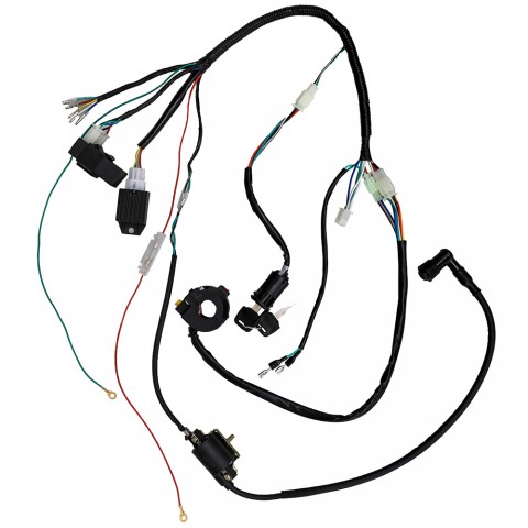 Wiring Harness CDI Coil with Light Wire for 50cc-140cc Dirt Pit Bike