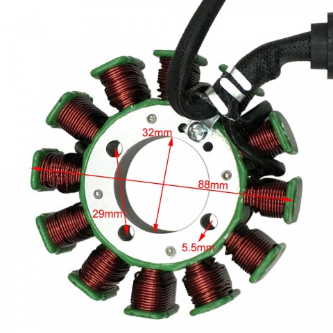 12 Coil Wire Stator Magneto For GY6 200 250cc ATV Quad Scooter Go Kart