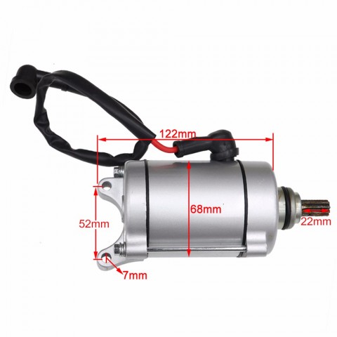 9 Teeth Motorcycle Engine Electric Starter Motor Universal