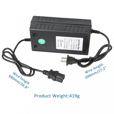 72V 2.5A Lead Acid Battery Charger For E Bike Electric Scooter Power Adapater