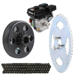 7HP 210CC OHV Horizontal Gas Engine Motor With Clutch #35 Chain Sprocket