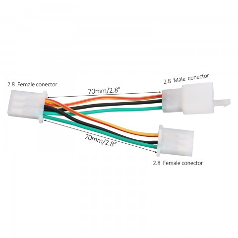 3 Pin Automotive Electrical Wire Male Female Plug Wire for ATV Go Kart Scooter