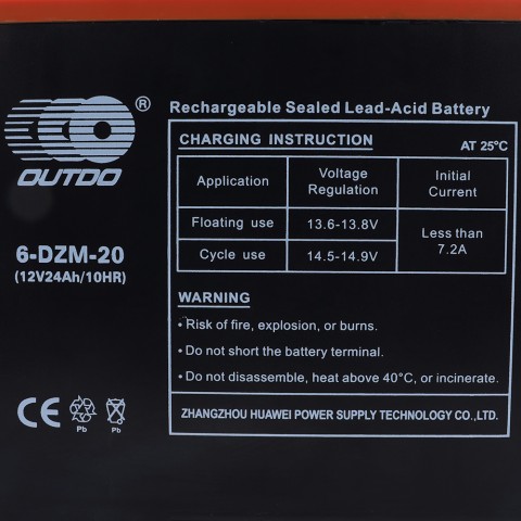 12v 10HR AGM YT19BL-BS Battery For Motorcycle Mobility Scooter