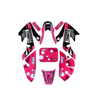 Pink Decal Emblem Stickers Graphics for Honda CRF50 XR50 