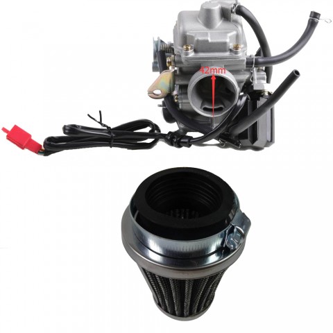 Carburetor With 24mm Air Filter for GY6 125cc ATV Go Kart Scooter