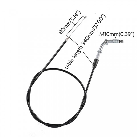 Throttle Cable Line For 49cc 60cc 66cc 80cc Gas Chopper Bike Motor