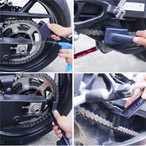 Bike Chain Cleaning Brush Gear Cleaner Tools Cycle Motorcycle Bicycle Quad