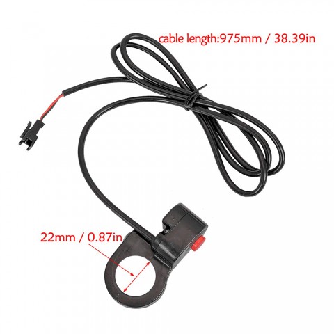 7/8" Handlebar Horn Switch On Off Button Control For Electric Bike