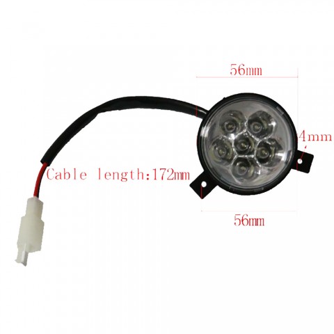 2 Wires LED Front Headlight Headlamp For 50cc-250cc ATV Quad TaoTao