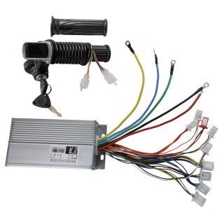48V 1800W Electric Motor Brushless Speed Controller With Throttle Twist Grips