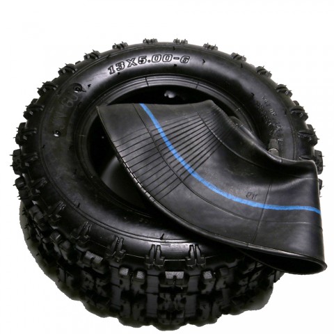 6" Tire Front Tire w/ Tube 13x5.00-6 13X5-6 ATV QUAD Go Kart Razor