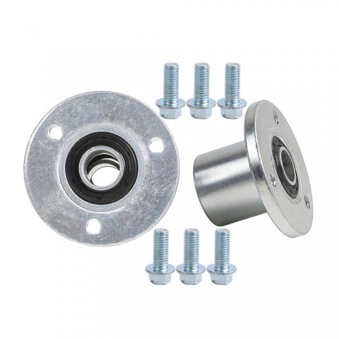 2pc 17mm 3 Stud Front Wheel Hubs Bearing Flange For 5" Tire Go Kart 