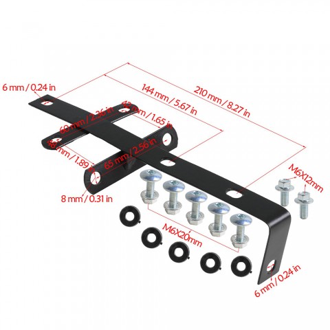 Number Plate Front Fender Bracket For Replica TTR110 Pit Dirt Bike