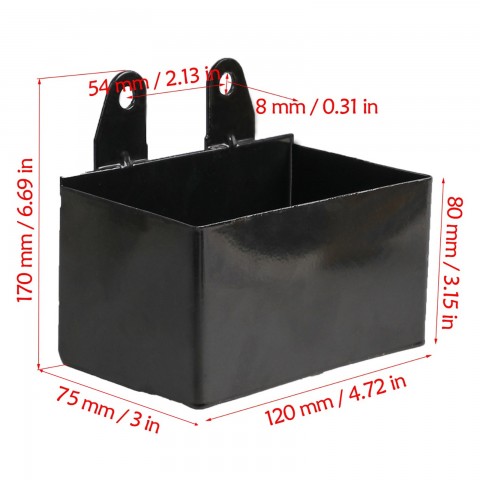 Small Battery Case Holder Box Storage Kit Fo 12v YTX4L-BS Battery Motorcycle ATV