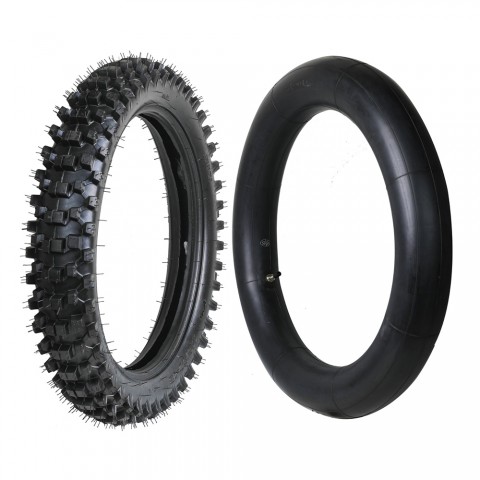 110/90-18 Rear Tire & Tube 4.1-18 Motocross Apollo Dirt Bike