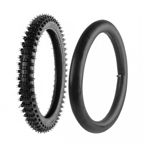 70/100-19 Front Tire Tyre W/ Inner Tube 2.25-2.50 x 19 For 150cc-300cc Pit Dirt Bike