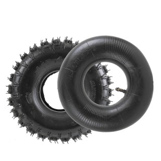 4.10-4 4.10/3.50-4 Tire W/ Inner Tube for Garden Rototiller ATV Lawn Mower