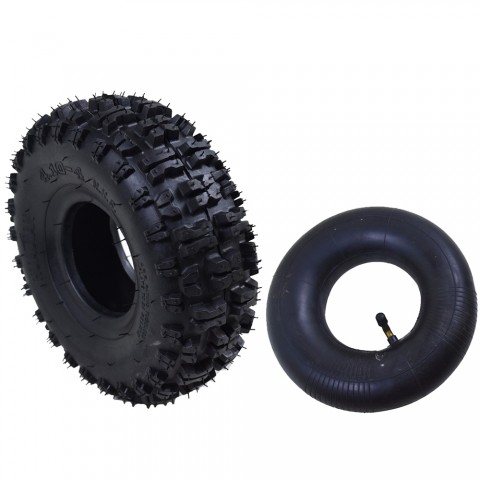 Tire W/ Inner Tube 4.10x3.50-4" For Off Road ATV Quad Mini Pocket Bike Go kart