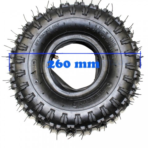 Tire W/ Inner Tube 4.10x3.50-4" For Off Road ATV Quad Mini Pocket Bike Go kart