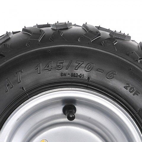 145/70-6 Wheel Rim with Tire For Quad ATV Buggy Tyre UTV