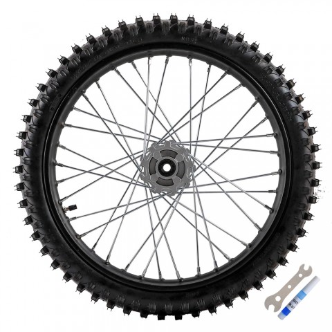 19" 70/100-19 Front Wheel Tire on Rim for 15mm Axle Disc Brake Dirt Pit Bike